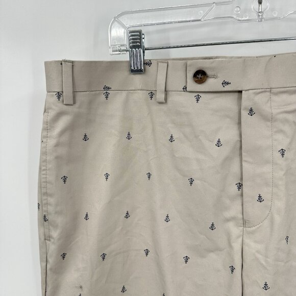 LAUREN RALPH LAUREN pants nautical sailing anchors preppy khaki chino 38W 30L - Picture 4 of 7